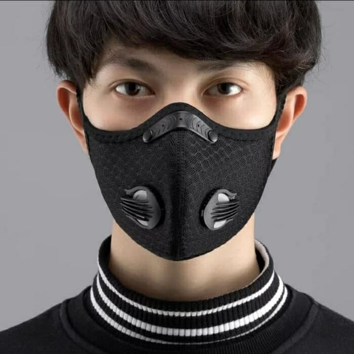 Masker Rockbros Activated 5ply Valve Masker N95 Pm2.5