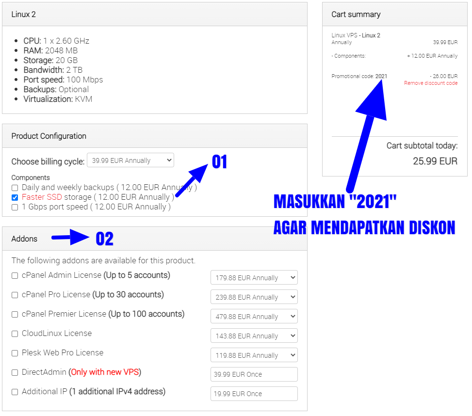 Form Order Vps Murah Terbaik