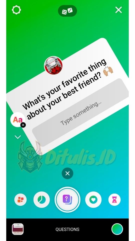 bagaimana cara mengajukan pertanyaan pada postingan instagram story 4