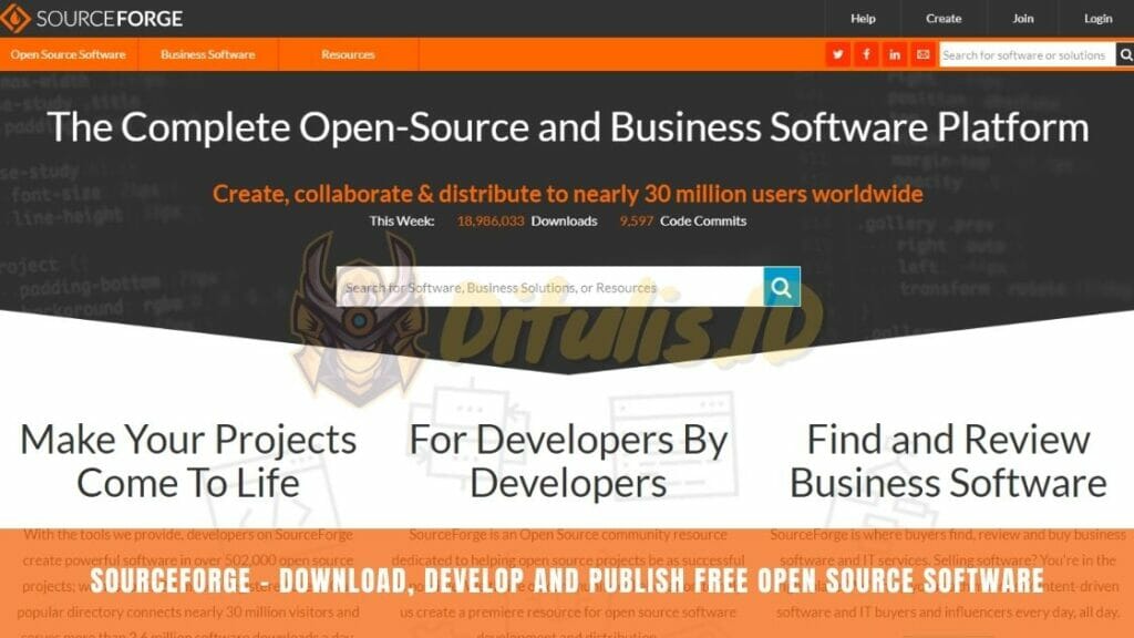 sourceforge download develop and publish free open source software