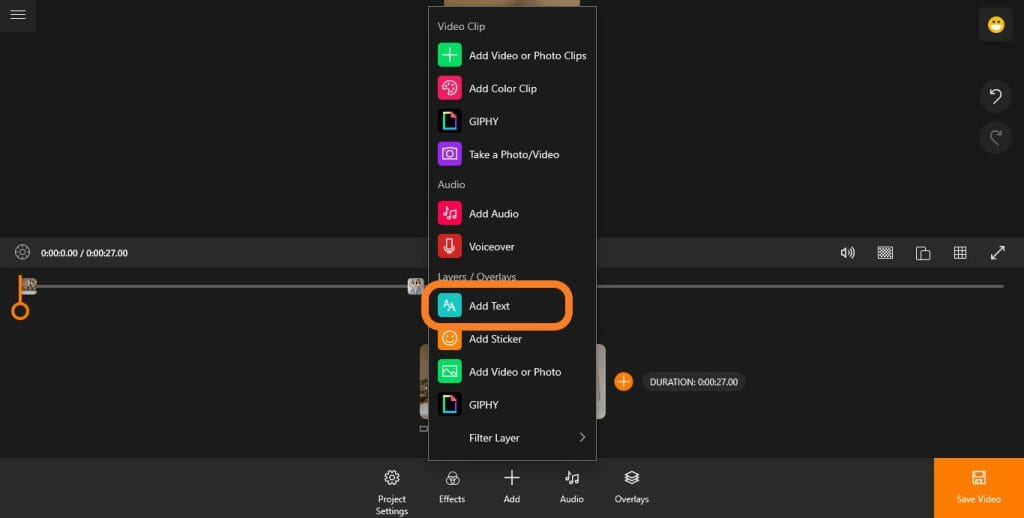 add text animotica