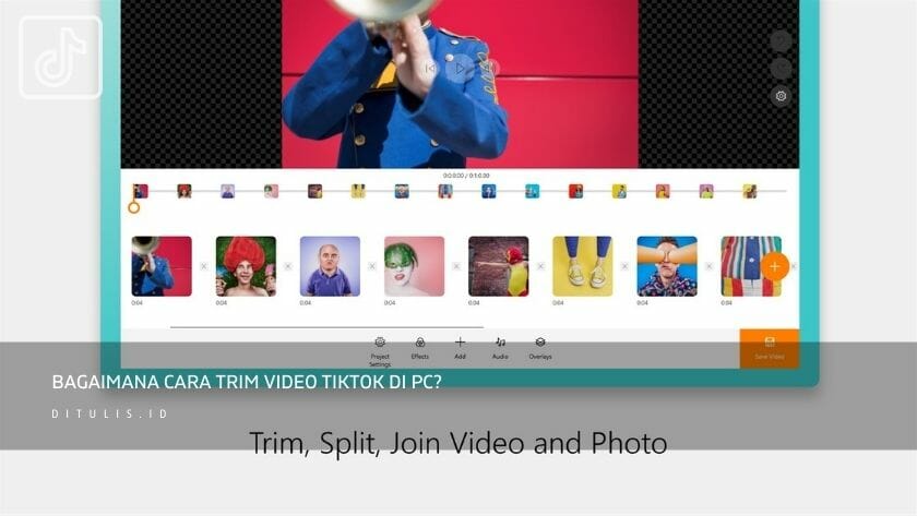 bagaimana cara trim video tiktok di pc