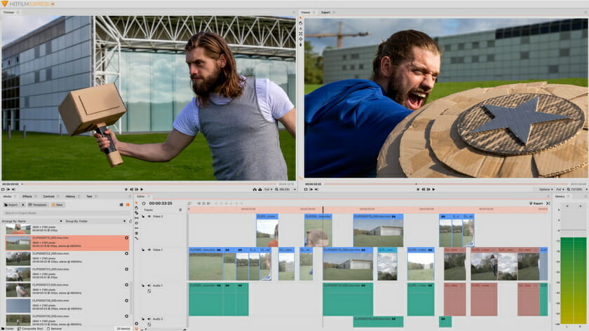 hitfilm express free video editing software fxhome