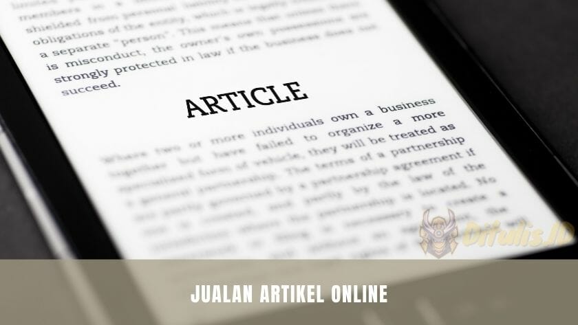 jualan artikel online