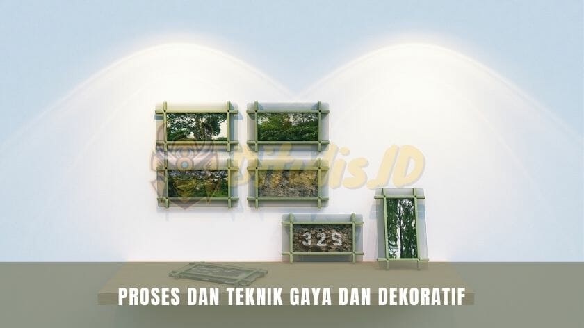 proses dan teknik gaya dan dekoratif