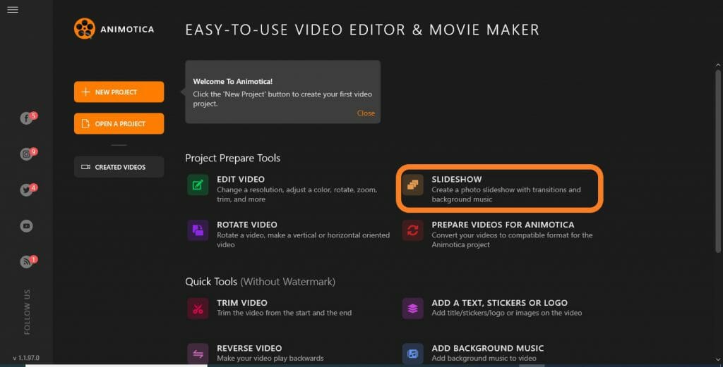slideshow animotica