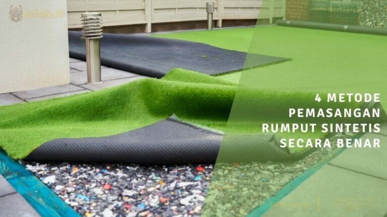 4 metode pemasangan rumput sintetis secara benar