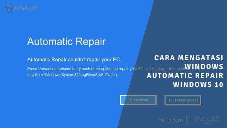 cara mengatasi windows automatic repair windows 10