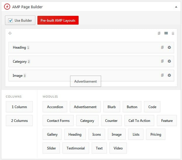 amp for wp amp page builder