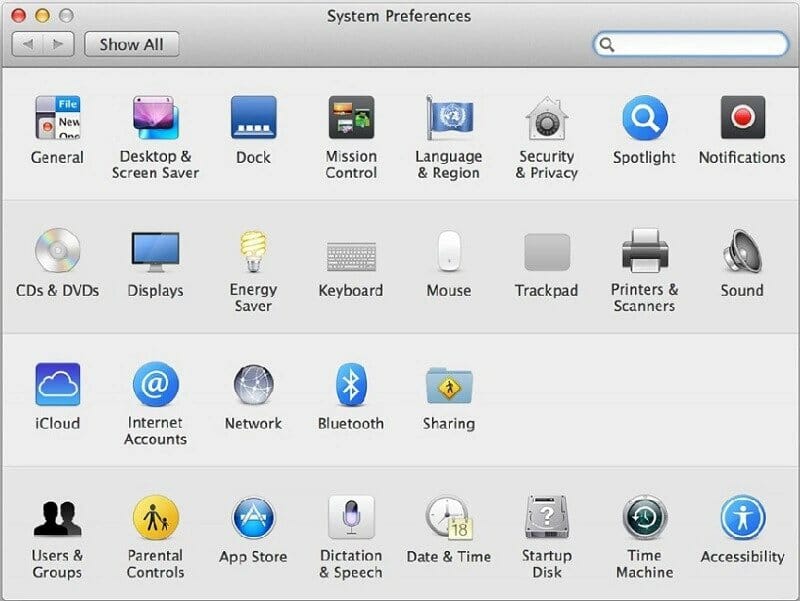 select icloud