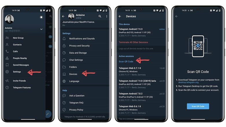 berikut adalah cara scanning kode qr di layar pc atau mac anda