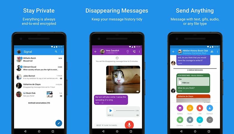 signal telah melihat banyak dukungan selebriti baru baru ini
