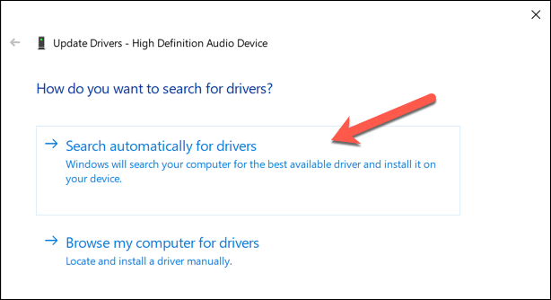 19 scan for driver updates