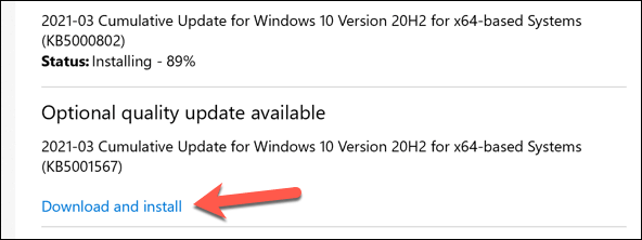 21 install updates