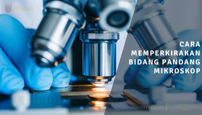 cara memperkirakan bidang pandang mikroskop