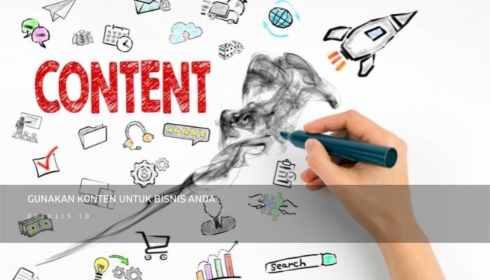 gunakan konten untuk bisnis anda