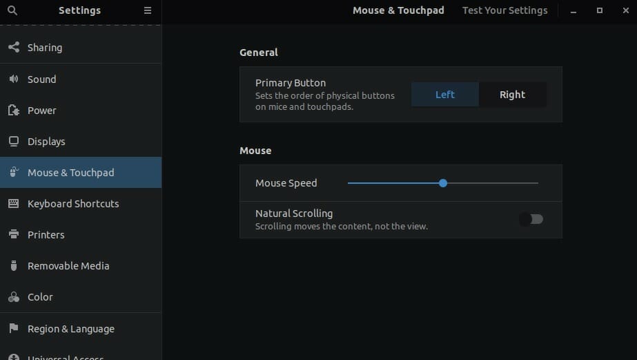 how to fix a touchpad not working in linux settings