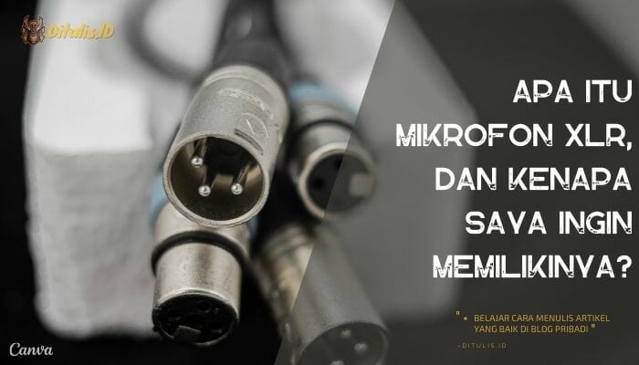 apa itu mikrofon xlr dan kenapa saya ingin memilikinya