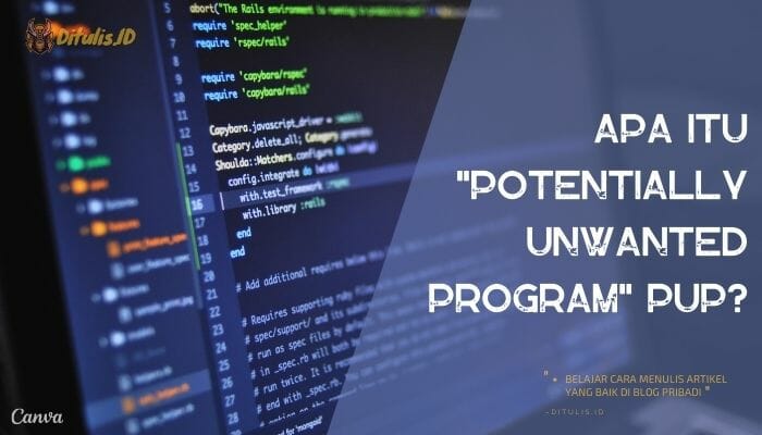 apa itu potentially unwanted program pup