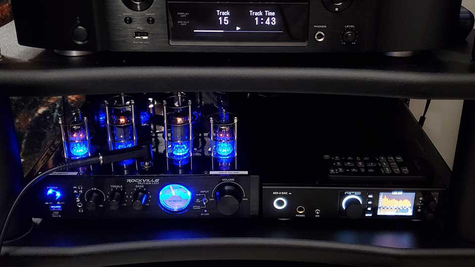 dac amp and cd player setup