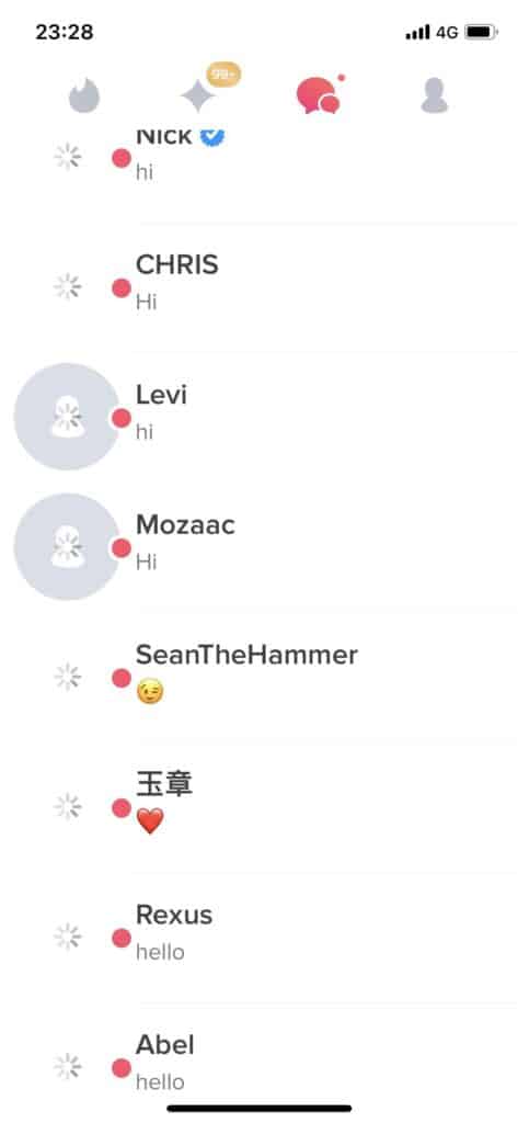 tinder chat