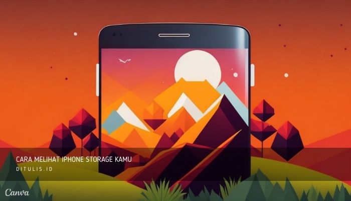 cara melihat iphone storage kamu