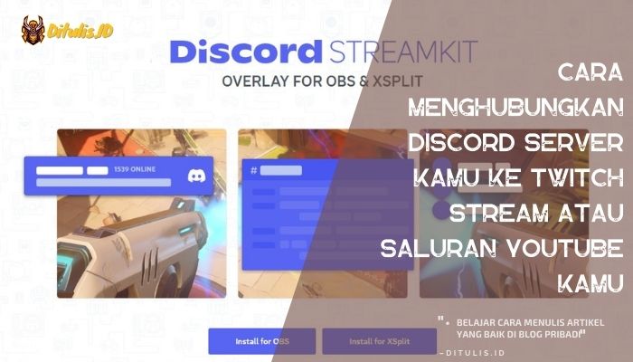 cara menghubungkan discord server kamu ke twitch stream atau saluran youtube kamu
