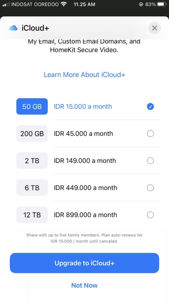 harga icloud storage apple
