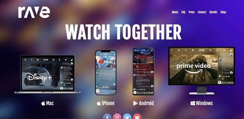 rave aplikasi buat nonton film bareng