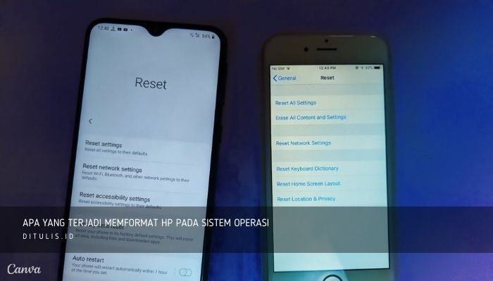 apa yang terjadi memformat hp pada sistem operasi