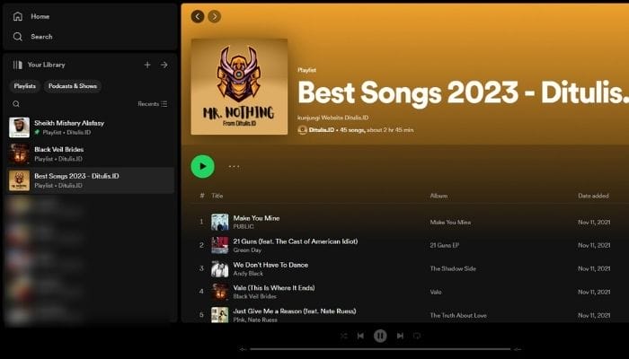 cara mengakses spotify web player