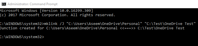 mklink command