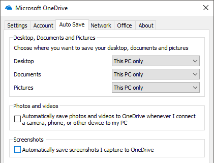 onedrive auto save