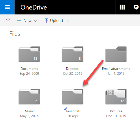 onedrive web