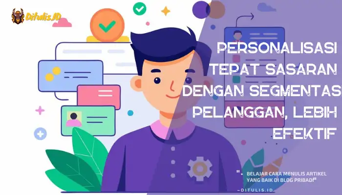 personalisasi tepat sasaran dengan segmentasi pelanggan, lebih efektif