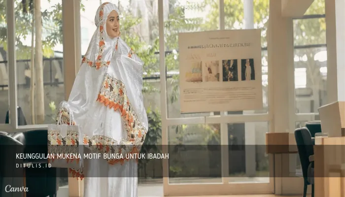 keunggulan mukena motif bunga untuk ibadah