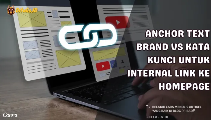 anchor text brand vs kata kunci untuk internal link ke homepage