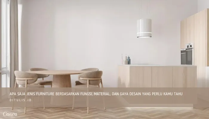 apa saja jenis furniture berdasarkan fungsi, material, dan gaya desain yang perlu kamu tahu