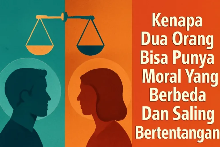 kenapa dua orang bisa punya moral yang berbeda dan saling bertentangan
