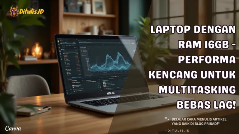 laptop dengan ram 16gb performa kencang untuk multitasking bebas lag